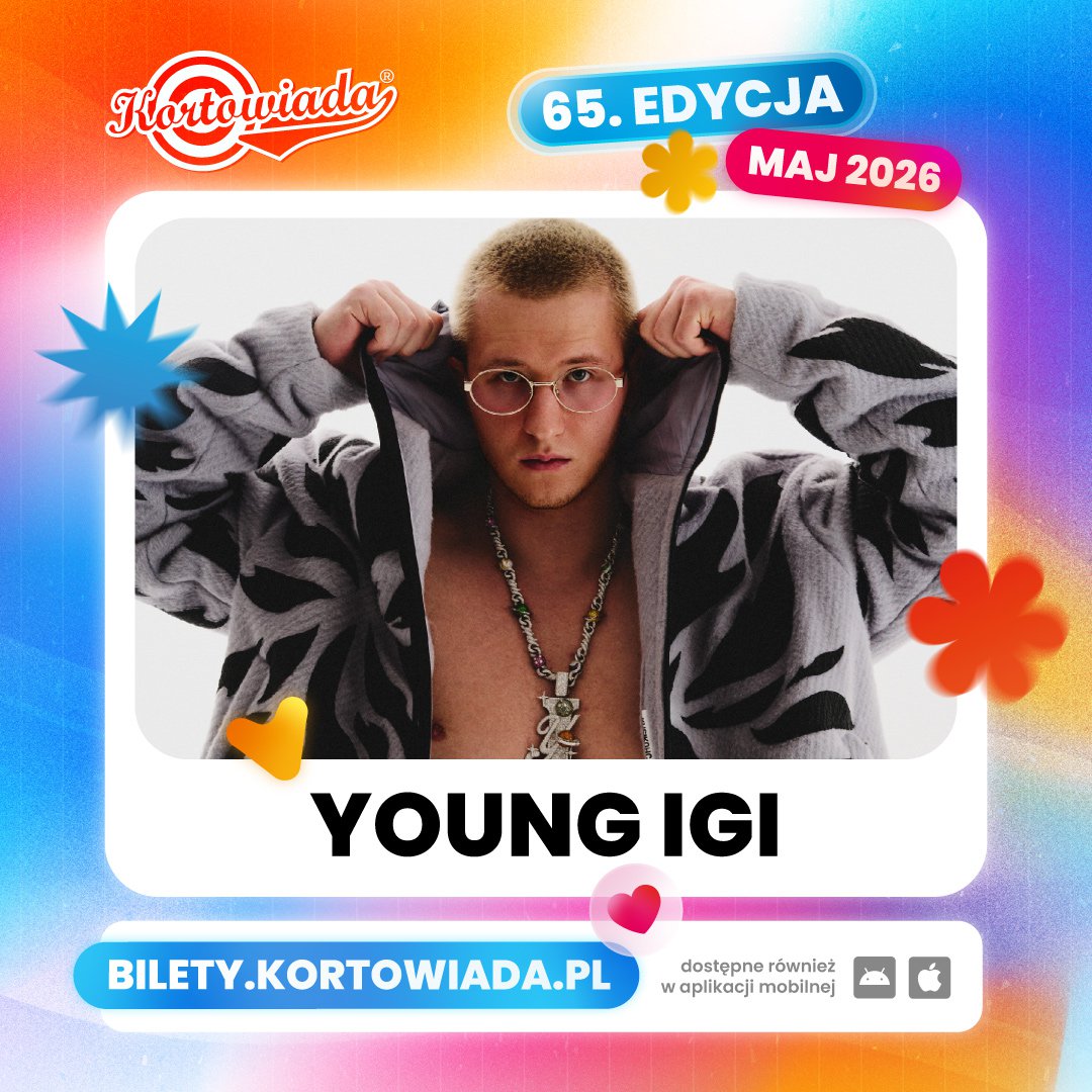 Kortowiada 2026 z kolejnym rapowym ogłoszeniem. Young Igi wystąpi w Olsztynie