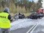 Kadr z tragicznego wypadku między Piszem a Rucianem-Nidą