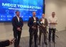 Od lewej: prezes PZPS, Sebastian Świderski, prezydent Olsztyna, Robert Szewczyk, marszałek Marcin Kuchciński i poseł Paweł Papke