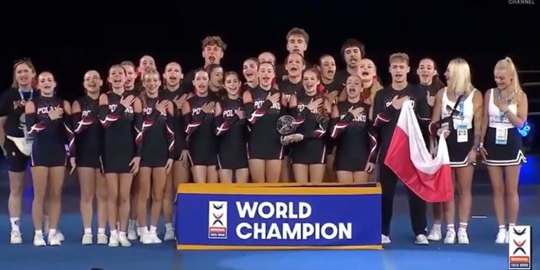 Artykuł: Grupa Soltare z Olsztyna wywalczyła złoto dla Polski na World Championship Cup 2026 w cheerleadingu [WIDEO]