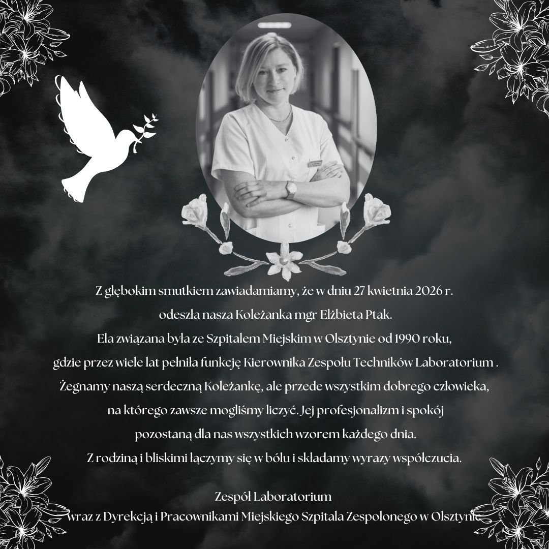 Nie żyje wieloletnia pracownica szpitala miejskiego w Olsztynie