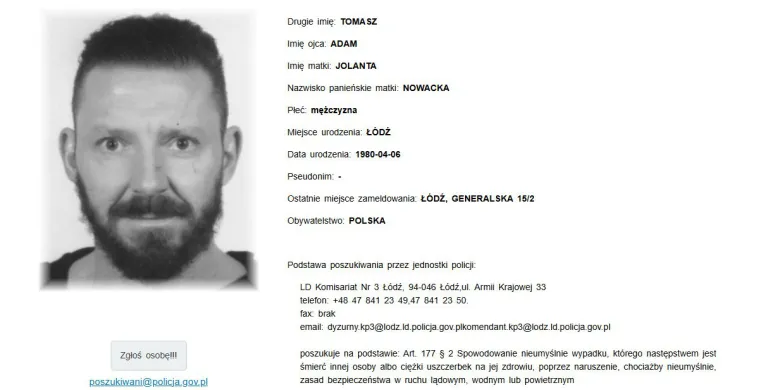 Paweł Kozanecki, znany jako „adwokat od trumny na kółkach”, poszukiwany przez policję