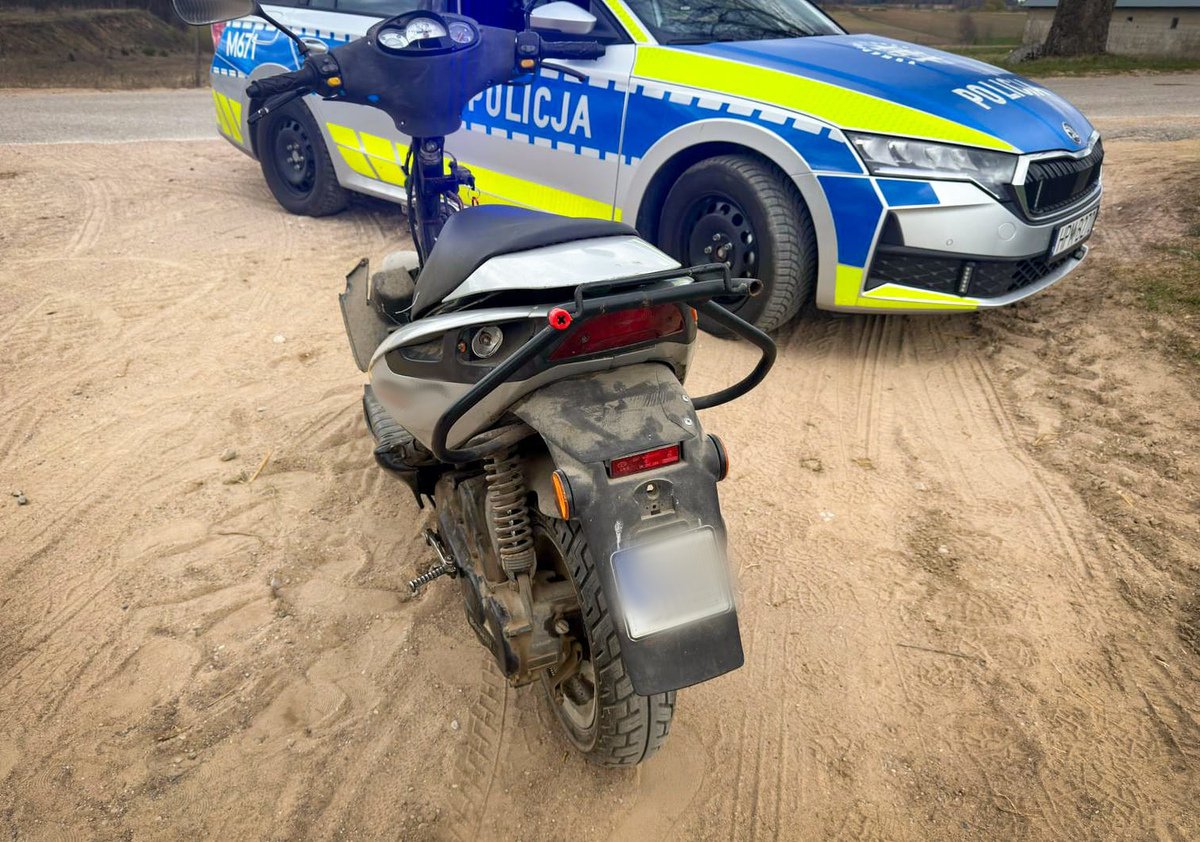Weekend na dwóch kółkach zakończony kontrolą. Przejażdżki nastolatków przerwała policja