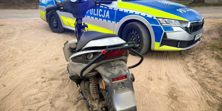 Olsztyn. Weekend na dwóch kółkach zakończony kontrolą. Przejażdżki nastolatków przerwała policja