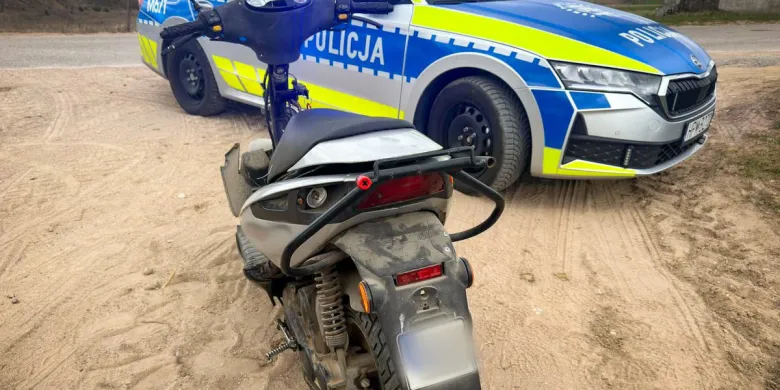 Olsztyn. Weekend na dwóch kółkach zakończony kontrolą. Przejażdżki nastolatków przerwała policja