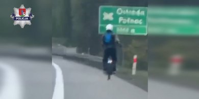 Artykuł: Ostróda. Bezmyślny użytkownik monocykla elektrycznego. Jechał po S7, do tego  pod wpływem alkoholu... [WIDEO]