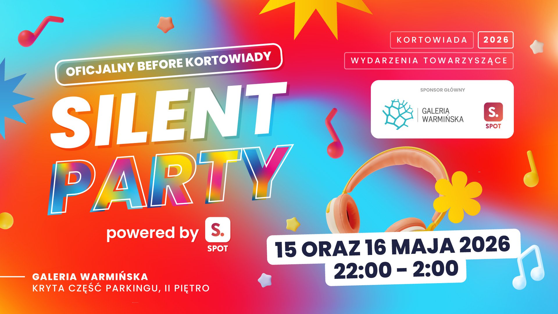 Silent Party powered by SPOT - oficjalny before Kortowiady już w ten weekend!