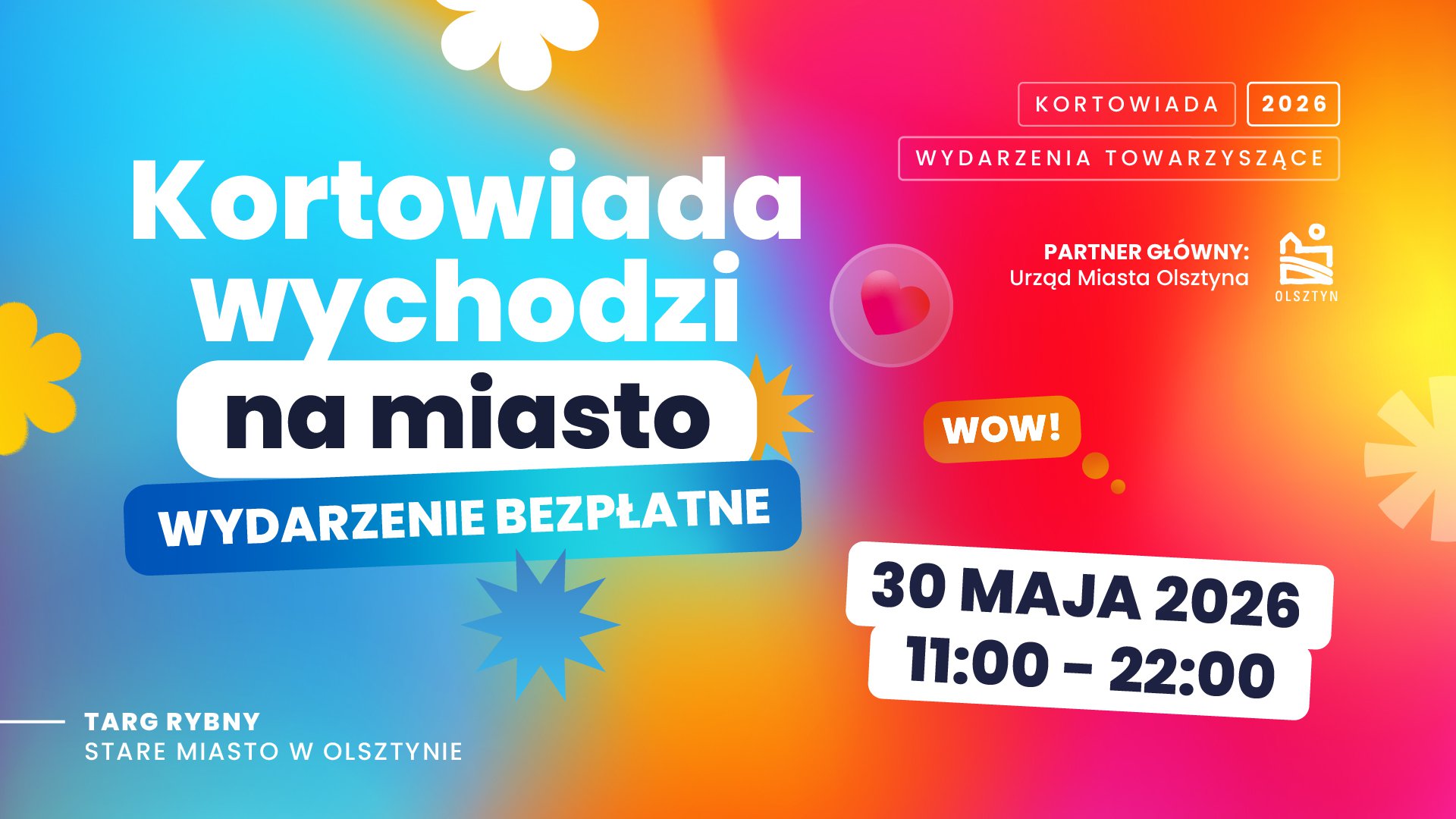 Kortowiada wychodzi na miasto - wydarzenie z okazji jubileuszu olsztyńskich juwenaliów