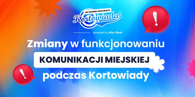 Zmiany w komunikacji miejskiej podczas Kortowiady 2026