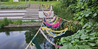 Most nad Łyną połączył pokolenia. Finał projektu MOK-u w Olsztynie
