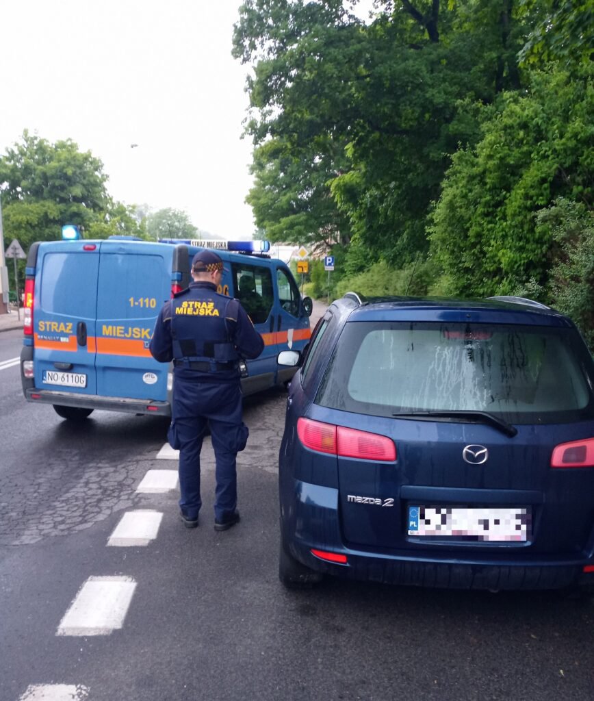Chwiejnym krokiem do auta, zygzakiem po ulicy. Strażnicy miejscy zatrzymali pijanego kierowcę na os. Grunwaldzkim