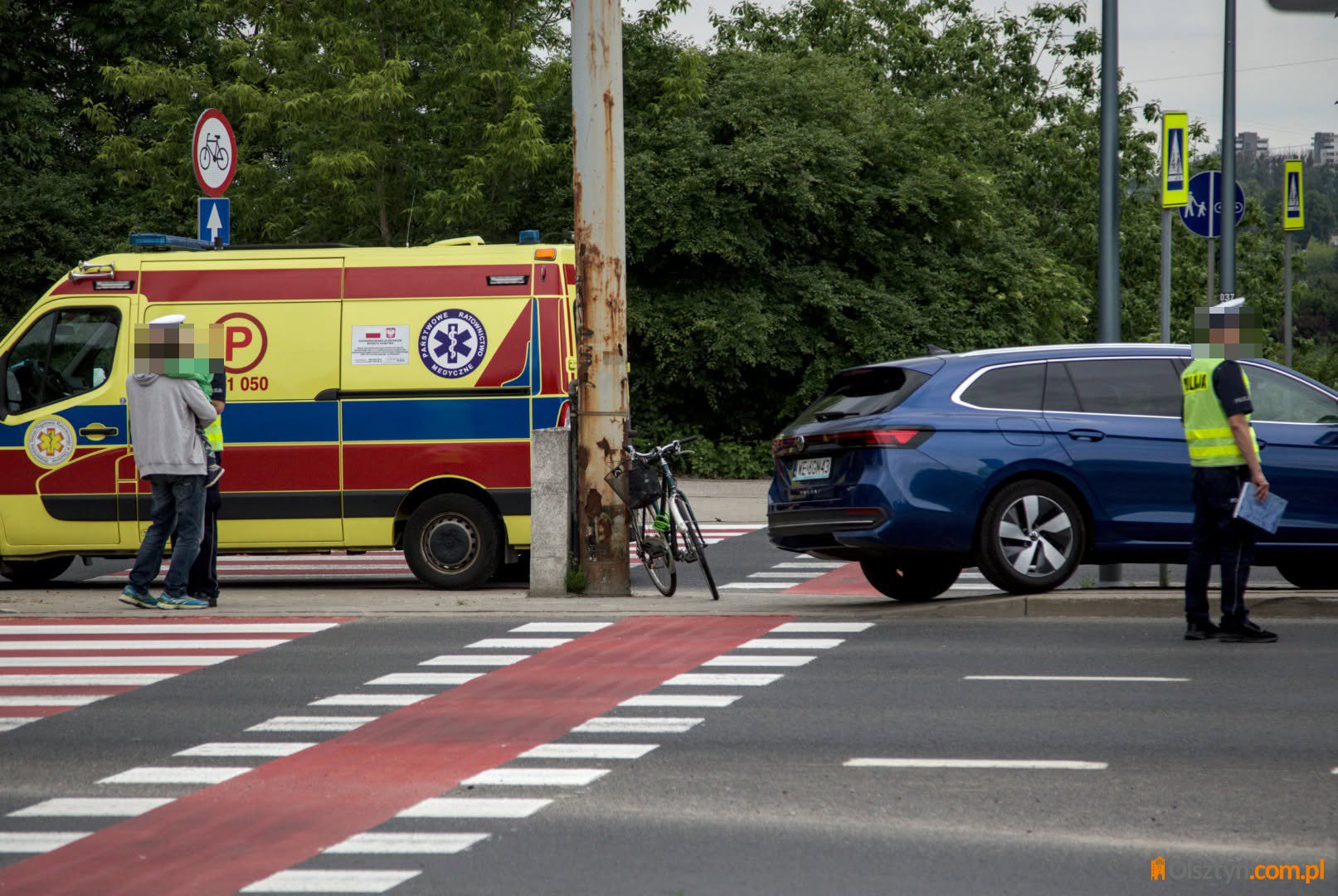 Olsztyn. 23-latek stracił prawo jazdy po potrąceniu rowerzystki