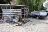 Kolejna płonąca wiata w Olsztynie - tym razem przy ul. Jasnej. Czy miasto zmaga się z serią podpaleń?