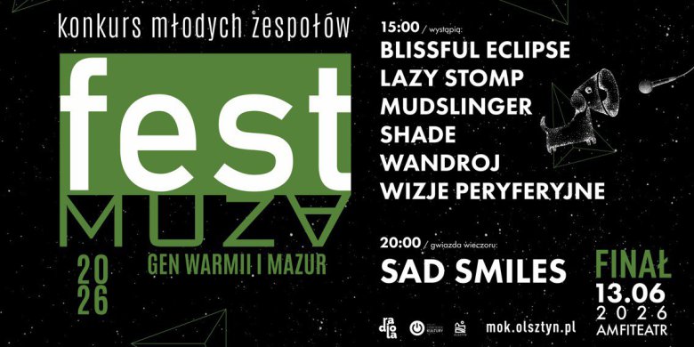 Muzyczne emocje w Olsztynie! FEST MUZA. Gen Warmii i Mazur 2026. FINAŁ!