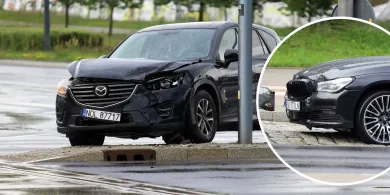 Os. Generałów. 28-latka kierująca BMW wjechała na czerwonym świetle. Zderzyła się z innym pojazdem [ZDJĘCIA]