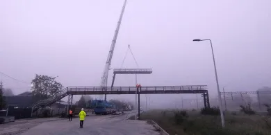 Nowa kładka nad torami w Morągu coraz bliżej. Ruszyła inwestycja za ponad 8,5 mln zł