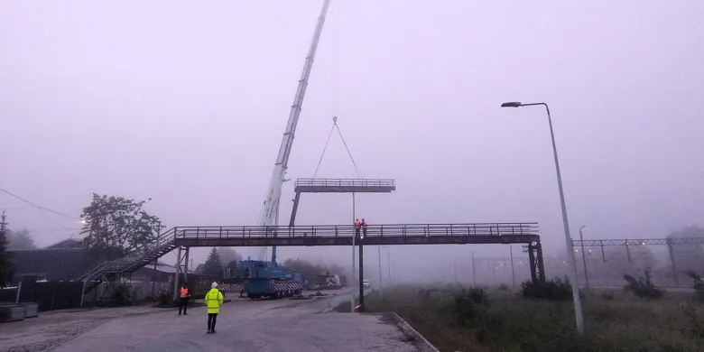 Nowa kładka nad torami w Morągu coraz bliżej. Ruszyła inwestycja za ponad 8,5 mln zł