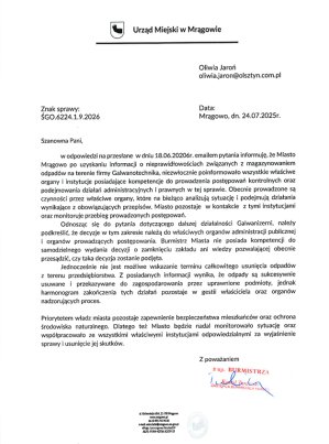 Nielegalnie składowane odpady w Mrągowie. WIOŚ nałożył 140 tys. zł kary