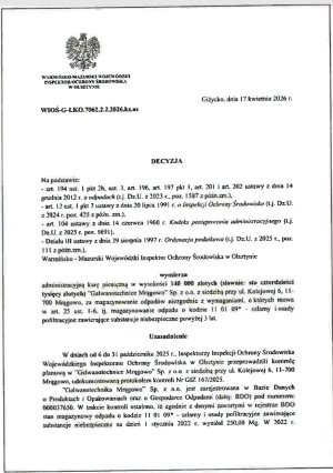 Nielegalnie składowane odpady w Mrągowie. WIOŚ nałożył 140 tys. zł kary