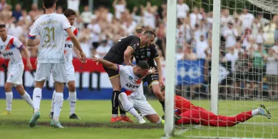 Stomil zawiódł w finale baraży. W przyszłym sezonie derby z NAKI Olsztyn [WIDEO]