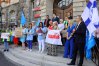 „Konsolidacja” czy likwidacja? Protest przed urzędem marszałkowskim w Olsztynie