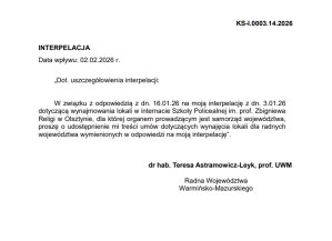 Tanie lokale dla samorządowców. Radna województwa, Teresa Astramowicz-Leyk: „Czy to etyczne i moralne?”
