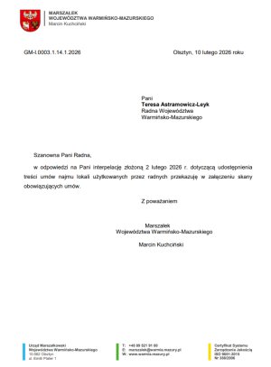 Tanie lokale dla samorządowców. Radna województwa, Teresa Astramowicz-Leyk: „Czy to etyczne i moralne?”