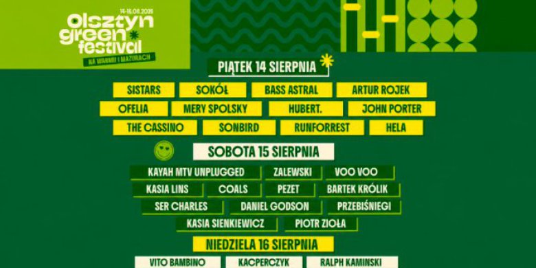 Olsztyn Green Festival 2026 już w sierpniu, sprawdź line-up!