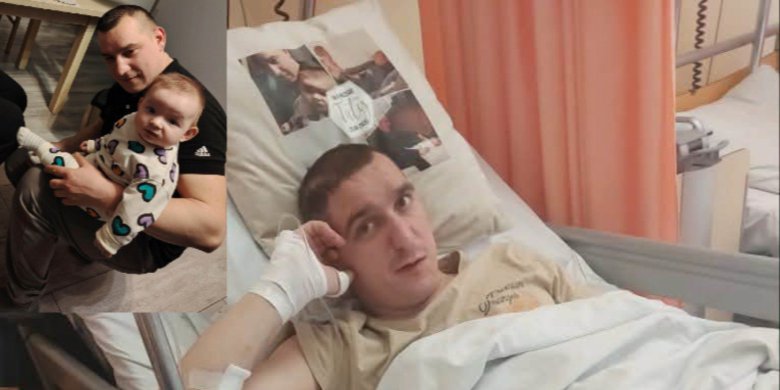 Artykuł: Tętniak niemal odebrał mu życie. Dziś 29-letni Patryk z Jezioran walczy o powrót do sprawności