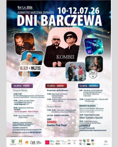 Startują Dni Barczewa - weekend pełen atrakcji i koncertów. Na scenie m.in. KOMBII oraz LOKA [PEŁNY PROGRAM]