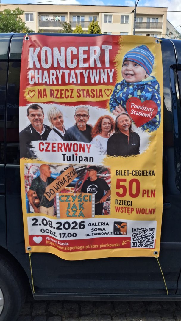 Czerwony Tulipan i Czyści jak Łza zagrają dla Stasia Pieńkowskiego. Olsztyn ponownie rusza z pomocą