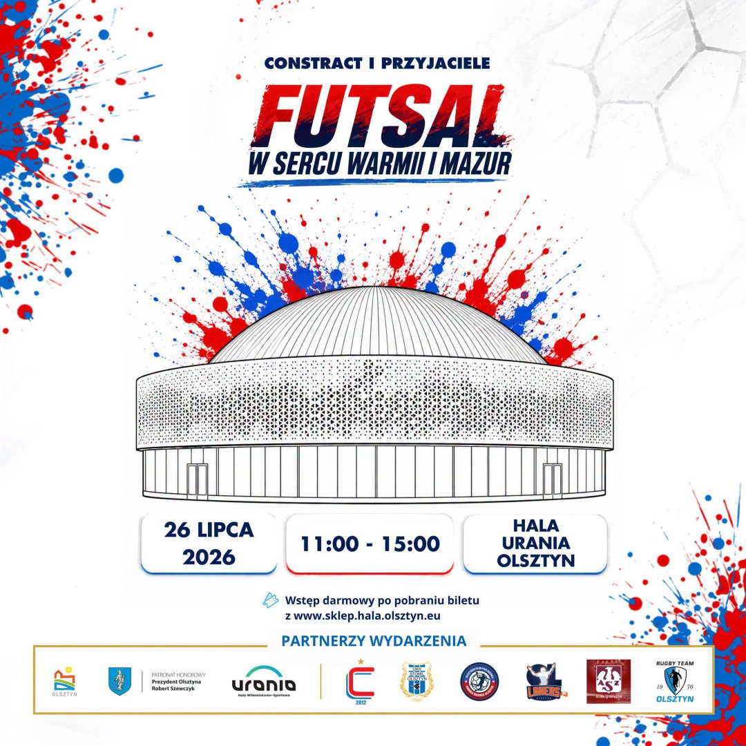 "Futsal w Sercu Warmii i Mazur: Constract i Przyjaciele" w hali Urania