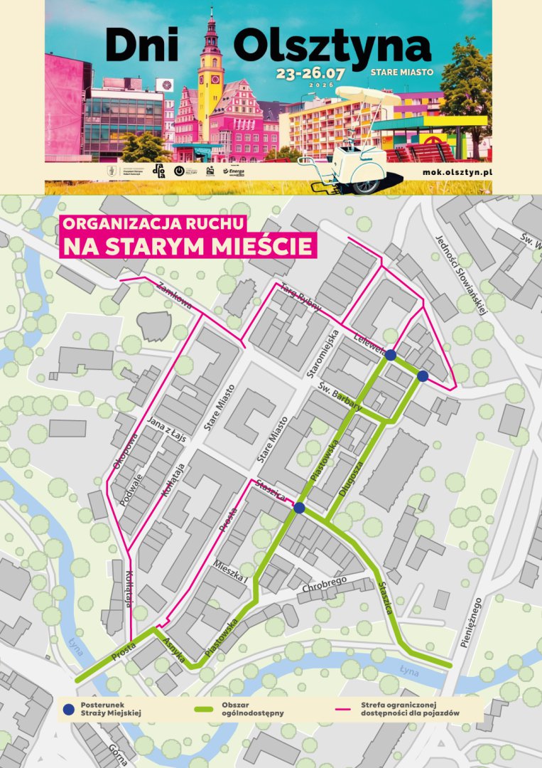 Dni Olsztyna 2026. Przygotowano cztery dni bezpłatnej zabawy [PEŁNY PROGRAM]