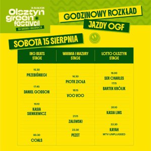 Zbliża się XII Olsztyn Green Festival. Wystąpią m.in. Pezet, Vito Bambino i Kayah [PEŁNY LINE-UP]