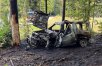 Dramatyczny wypadek w powiecie ostródzkim. Auto stanęło w płomieniach po uderzeniu w drzewo. Nie żyje 36-letni kierowca