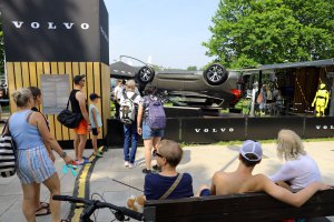 Volvo For Safety zawitało do Olsztyna. EX60, symulatory i nauka bezpieczeństwa nad Ukielem [ZDJĘCIA]