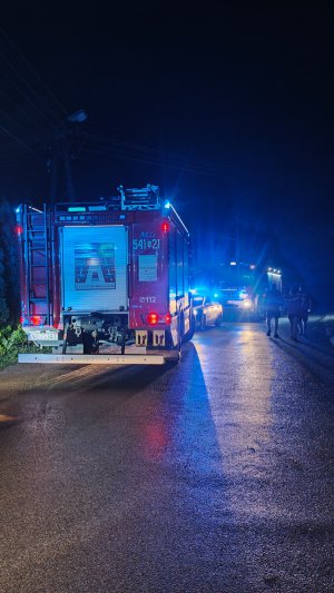 Kadr z działań ratowniczych na jeziorze Seksty (pow. piski)
