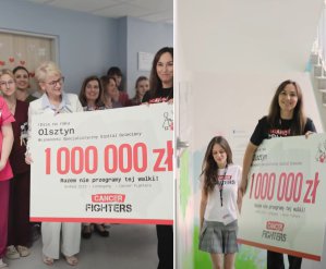 Milion złotych i wielka pomoc dla małych pacjentów i ich rodzin. Szpital dziecięcy w Olsztynie ze wsparciem Cancer Fighters
