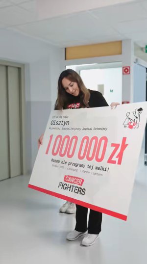 To wsparcie zmieni wiele. Fundacja Cancer Fighters przekazała milion złotych szpitalowi dziecięcemu w Olsztynie
