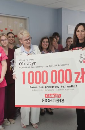 To wsparcie zmieni wiele. Fundacja Cancer Fighters przekazała milion złotych szpitalowi dziecięcemu w Olsztynie