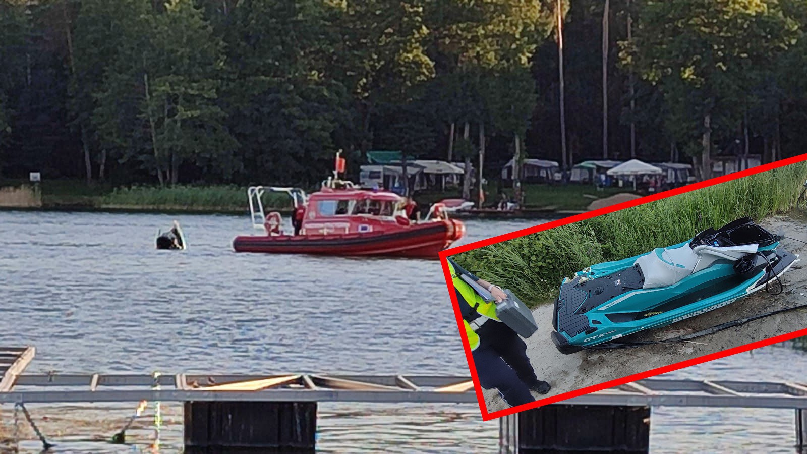Tragiczny wypadek na jeziorze pod Giżyckiem. Nie żyje 16-latek