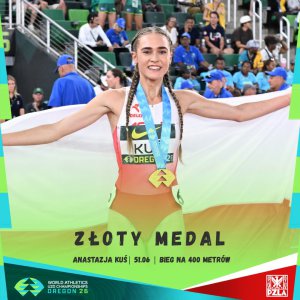 „Nie spodziewałam się złota”. Olsztynianka, Anastazja Kuś mistrzynią świata z rekordem Polski