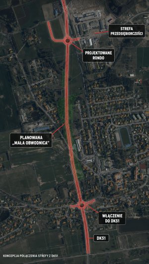 [ROBIE] Dywity - dojazd do strefy przedsiębiorczości