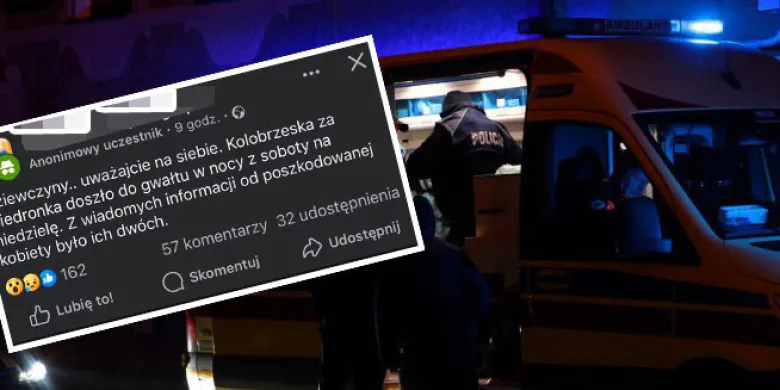"Gwałt na ul. Kołobrzeskiej w Olsztynie". Wiemy, jak było naprawdę