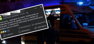 Zdjęcie ilustracyjne wraz ze screenem posta dot. zdarzenia