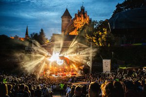 Koncert zespołu Strachy Na Lachy w olsztyńskim amfiteatrze