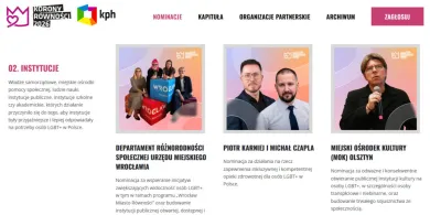 MOK Olsztyn z nominacją do Koron Równości!