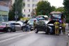 Niebezpiecznie na ul. Jagiellońskiej. Zderzyły się trzy samochody, są utrudnienia