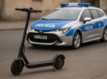 Olsztyn. Zderzenie Audi z hulajnogą elektryczną na al. Sikorskiego. 44-latka poważnie ranna