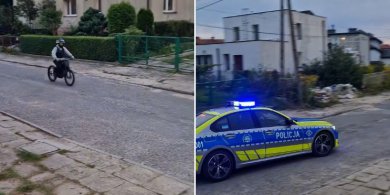 Artykuł: Na motorowerze przez Dajtki. Policja ruszyła w pościg za nieletnim użytkownikiem jednośladu [WIDEO]